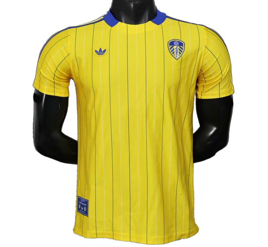 Leeds United 2025/26 Home Jersey – Player Version – Retro Version – Yellow