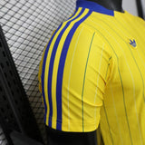 Leeds United 2025/26 Home Jersey – Player Version – Retro Version – Yellow