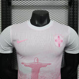 Brazil 2026 Jersey – Player Version – Special Edition – White/Pink – Christ Redeemer Pattern