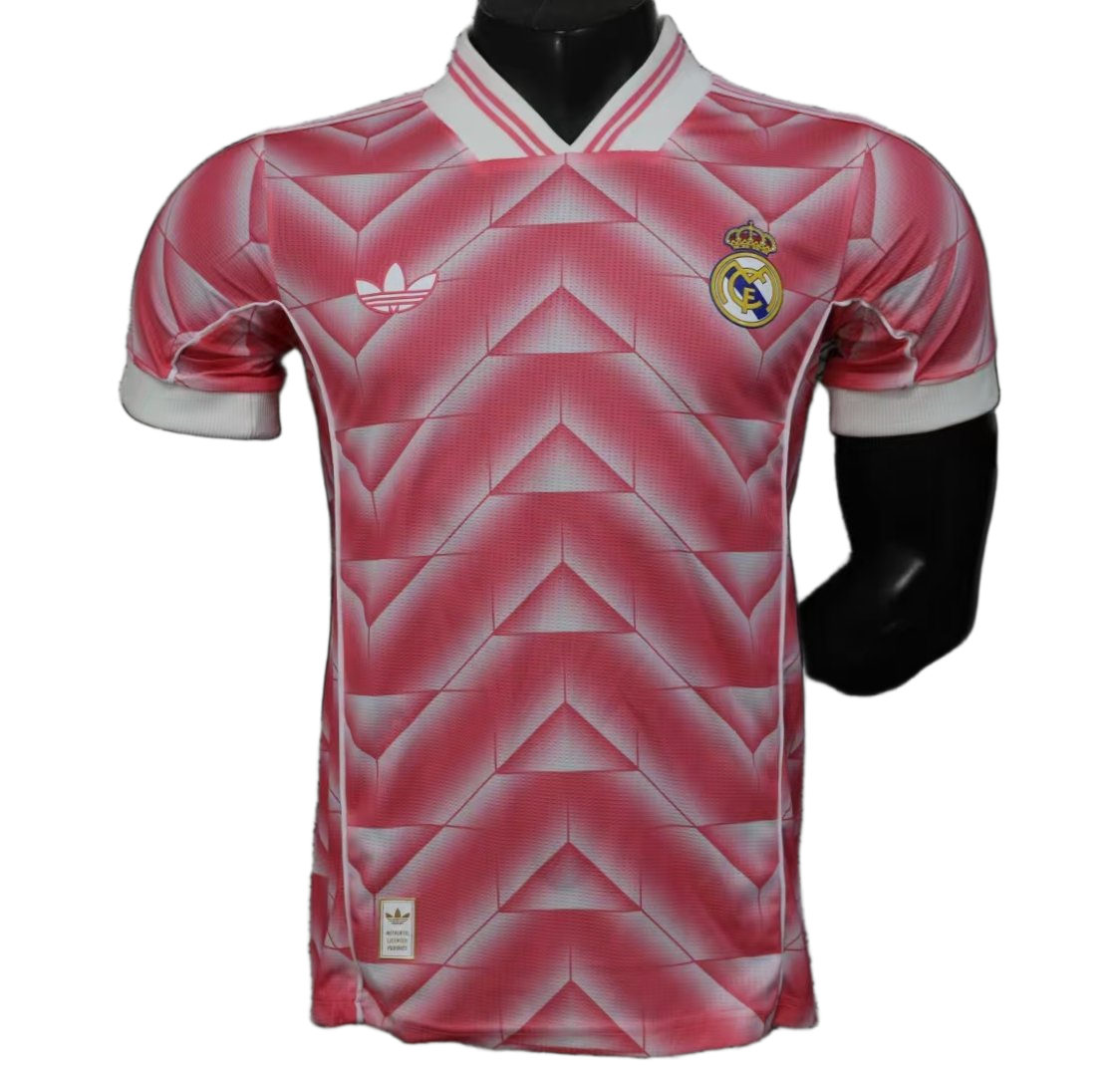 Real Madrid 1988 Third Jersey – Player Version – Pink