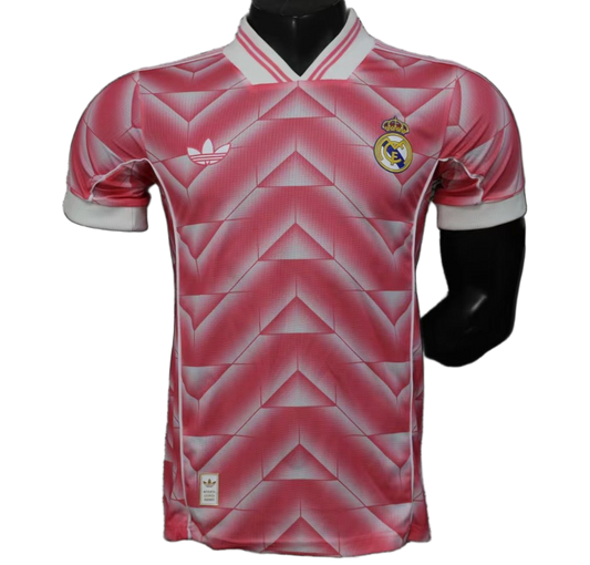 Real Madrid 1988 Third Jersey – Player Version – Pink
