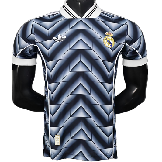Real Madrid 1988 Third Jersey – Player Version – Blue/Navy