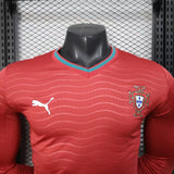 Portugal 2026 Home Jersey – Player Version – Long Sleeve – Red