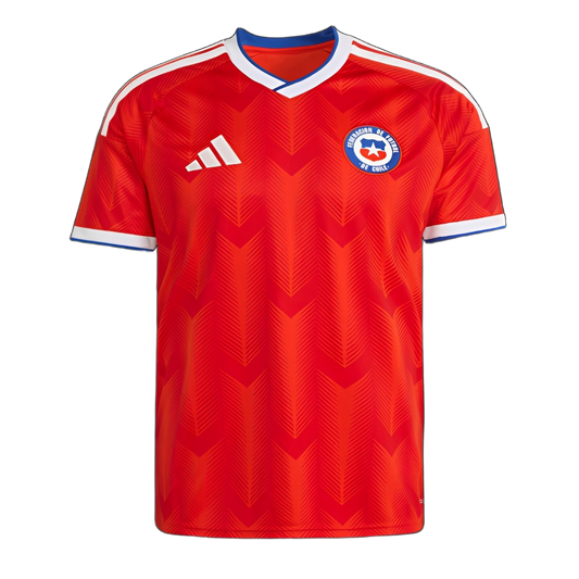 Chile 2026 Home Jersey – Red/Blue Trim