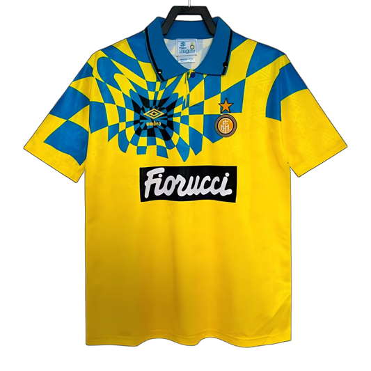 Inter Milan 1992/94 Third Jersey – Retro Version – Yellow
