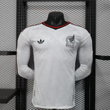 Mexico 2026 Away Jersey – Player Version – Long Sleeve – White