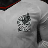 Mexico 2026 Away Jersey – Player Version – Long Sleeve – White