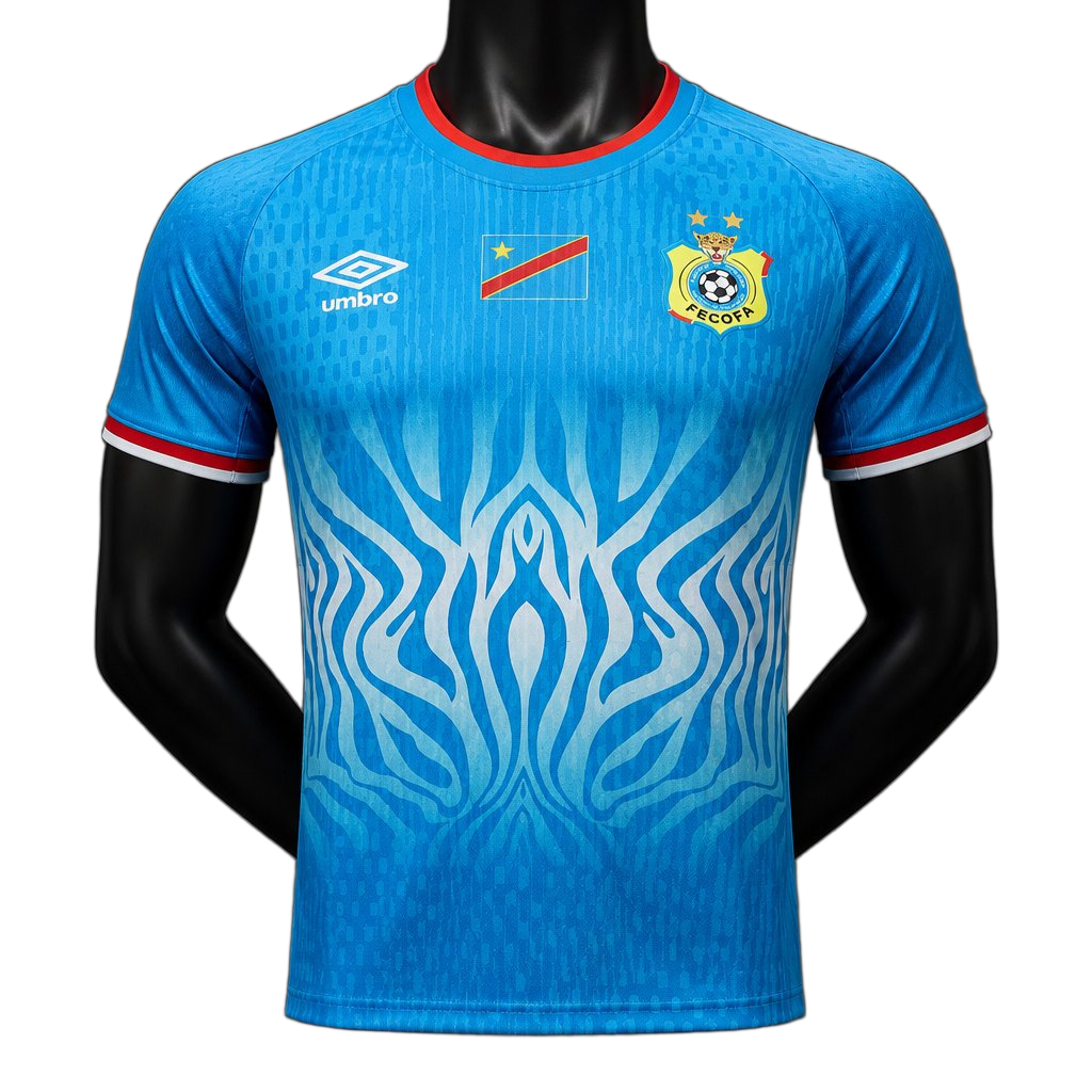 DR Congo Sky 2026 Home Jersey – Player Version – Blue – Sky Flame