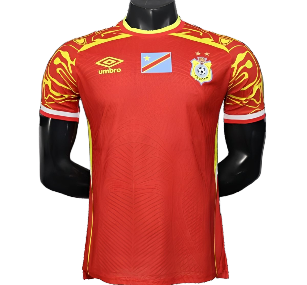 DR Congo Sky 2026 Away Jersey – Player Version – Red/Yellow – Flame