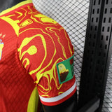 DR Congo Sky 2026 Away Jersey – Player Version – Red/Yellow – Flame