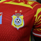 DR Congo Sky 2026 Away Jersey – Player Version – Red/Yellow – Flame