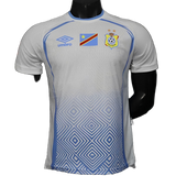 DR Congo Sky 2026 Third Jersey – Player Version – White/Blue – Geometric