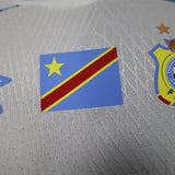 DR Congo Sky 2026 Third Jersey – Player Version – White/Blue – Geometric