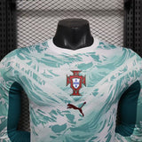 Portugal 2026 Camisola alternativa – Versão jogador – Manga comprida – Branco