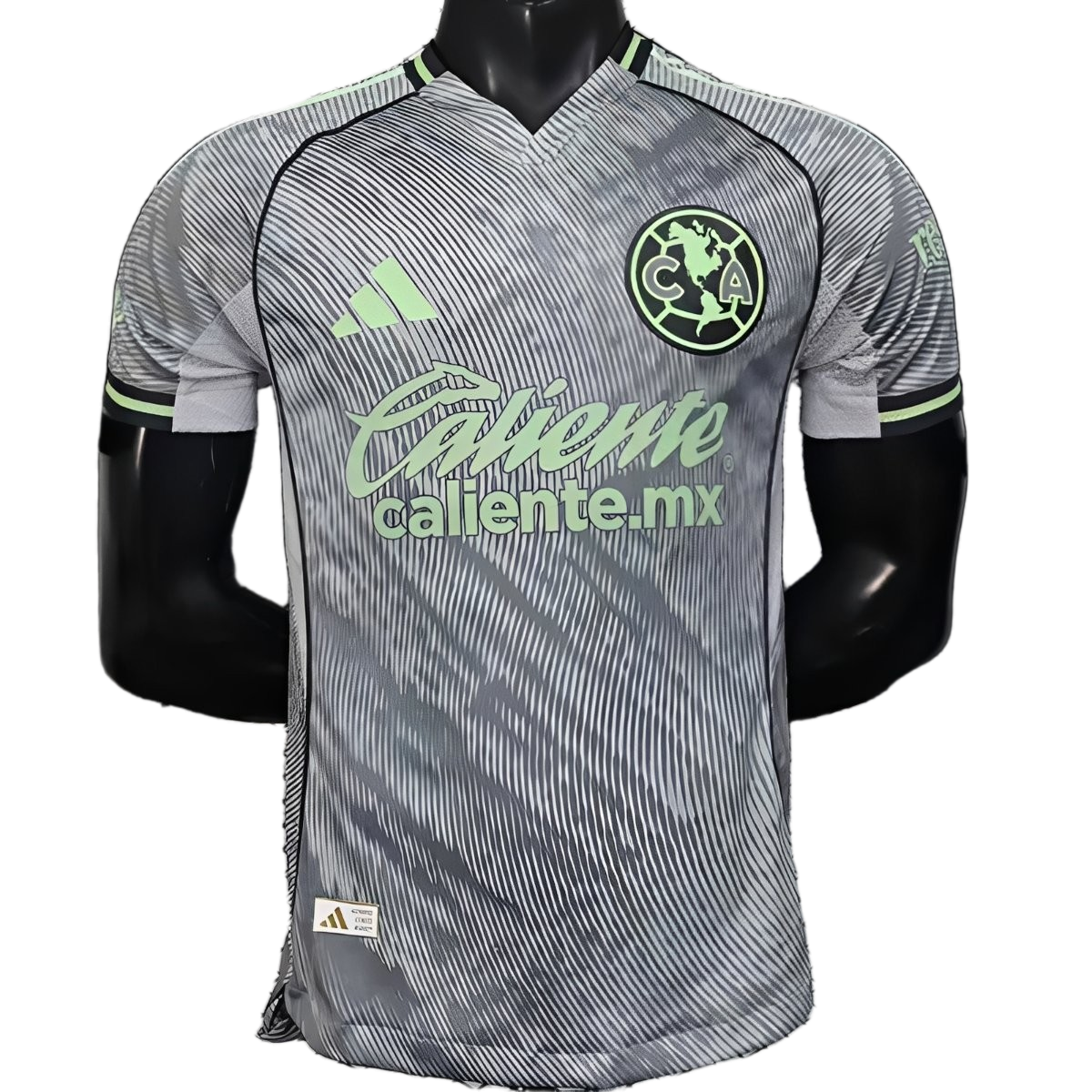 Club América 2025/26 Third Jersey – Player Version – Green/Gray