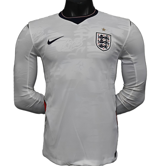 England 2025/26 Home Jersey – Player Version – Long Sleeve