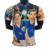 Brazil 2026 Jersey – Player Version – Blue – Marta Mia Hamm Portrait