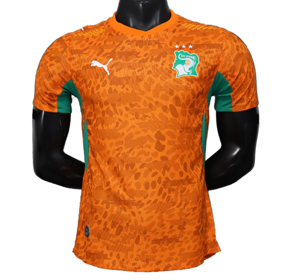 Ivory Coast 2026 Home Jersey – Player Version – Orange Tonal Pattern