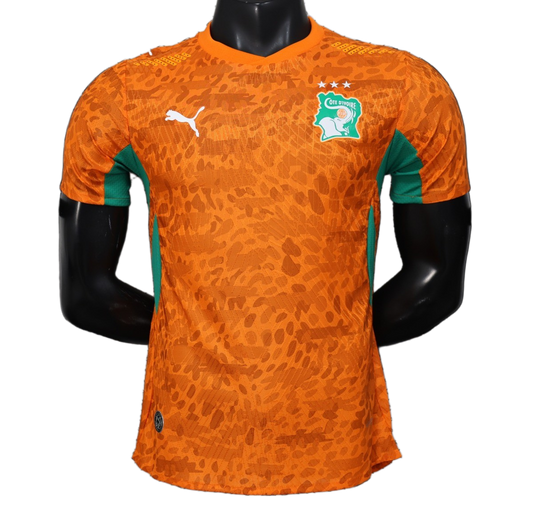 Ivory Coast 2026 Home Jersey – Player Version – Orange Tonal Pattern