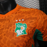 Ivory Coast 2026 Home Jersey – Player Version – Orange Tonal Pattern