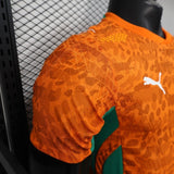 Ivory Coast 2026 Home Jersey – Player Version – Orange Tonal Pattern
