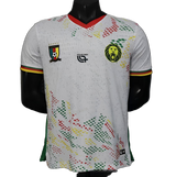 Cameroon 2026 Home Jersey – Player Version – White/Red – Dot Pattern