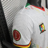 Cameroon 2026 Home Jersey – Player Version – White/Red – Dot Pattern