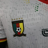 Cameroon 2026 Home Jersey – Player Version – White/Red – Dot Pattern