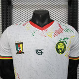 Cameroon 2026 Home Jersey – Player Version – White/Red – Dot Pattern