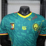 Cameroon 2026 Jersey – Player Version – Green – Colorful Dot Pattern