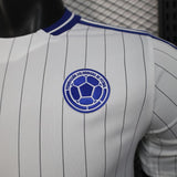 Colombia 2026 Jersey – Player Version – White/Blue – Vertical Stripe