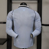 Uruguay 2026 Jersey – Player Version – Long Sleeve – White/Blue – Light Collar