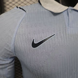 Uruguay 2026 Jersey – Player Version – Long Sleeve – White/Blue – Light Collar