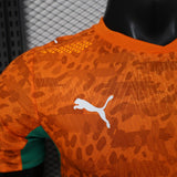 Ivory Coast 2026 Jersey – Player Version – Orange – Leopard Pattern