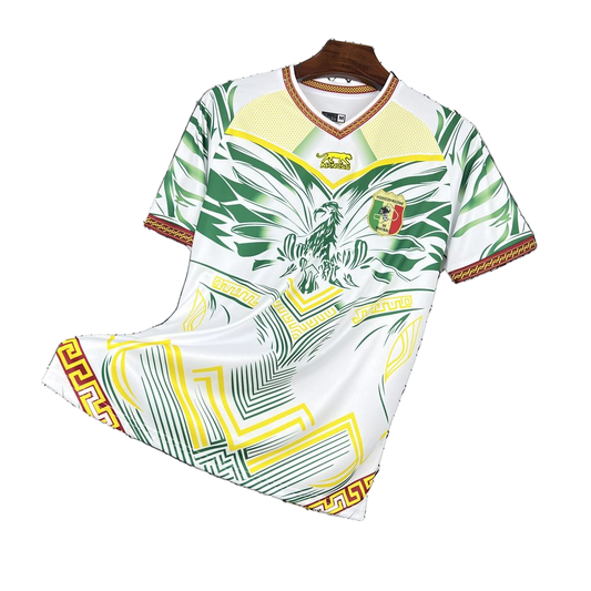 Mali 2026 Home Jersey – White/Green Geometric