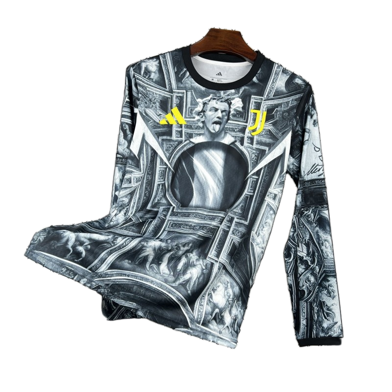 Juventus 2025/26 Pre – Match Training Top – Player Version – Long Sleeve