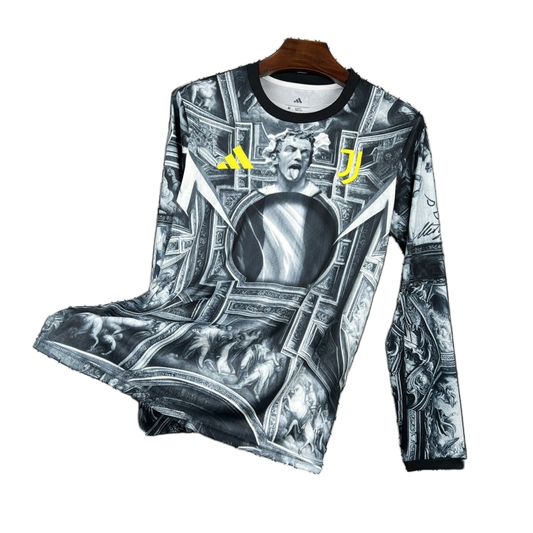 Juventus 2025/26 Pre – Match Training Top – Player Version – Long Sleeve