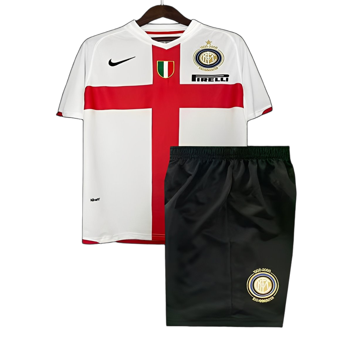 Inter Milan 2007/08 Away Kids Kit – Retro Version – White