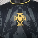 Portugal 2026 Jersey – Player Version – Grey – Dark Abstract Graphic Pattern