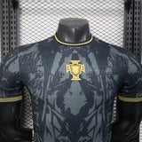 Portugal 2026 Jersey – Player Version – Grey – Dark Abstract Graphic Pattern
