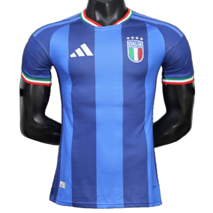 Italy 2026 Jersey – Player Version – Blue – Tonal Vertical Stripes