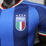 Italy 2026 Jersey – Player Version – Blue – Tonal Vertical Stripes