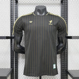 Mexico 2026 Jersey – Player Version – Black/Gold – Pinstripes