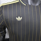 Mexico 2026 Jersey – Player Version – Black/Gold – Pinstripes