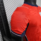 England 2026 Jersey – Player Version – Red – Abstract Graphic Pattern
