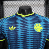Colombia 2026 Jersey – Player Version – Blue – Wavy Zigzag Pattern