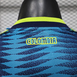 Colombia 2026 Jersey – Player Version – Blue – Wavy Zigzag Pattern