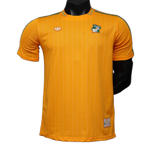 Ivory Coast 2026 Jersey – Player Version – White/Orange – Terrace Icons