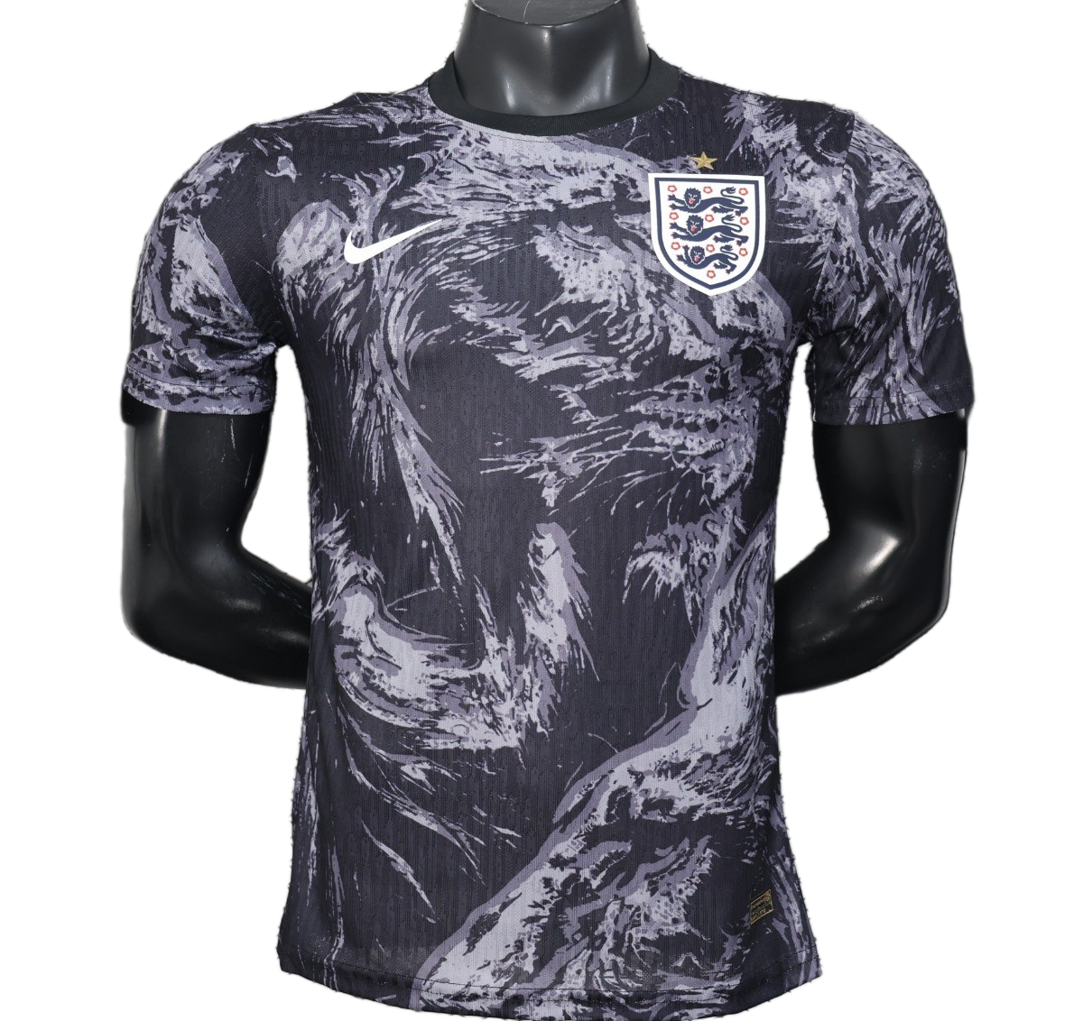 England 2026 Jersey – Player Version – Navy – Dark Lion Brushstroke Pattern