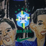 Brazil 2026 Jersey – Player Version – Special Edition – Cbf Hand Drawn Art Featuring Ronaldo Ronaldinho